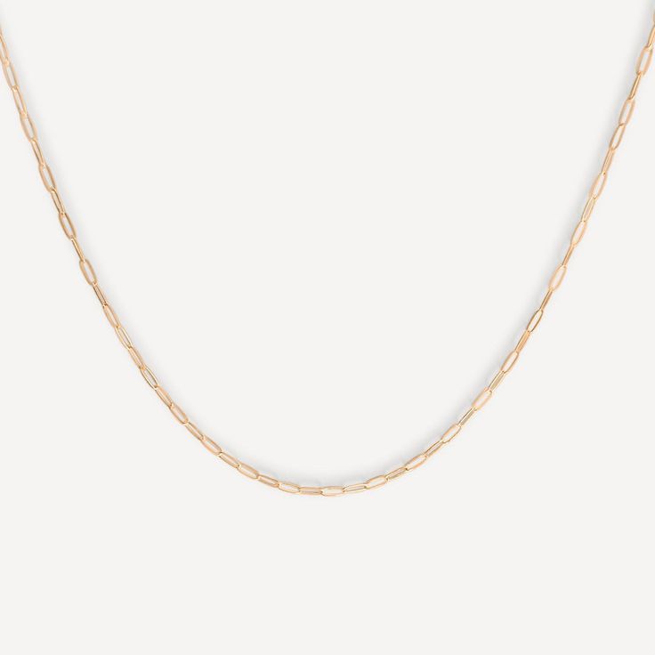 Gold Fill | Nora Link Necklace Everyday Rose Gold Chain Necklace, Everyday 14k Gold Filled Paperclip Chain Necklace, Minimalist 14k Gold Filled Chain Necklace For Everyday, Minimalist Gold Chain Necklace For Everyday, Delicate Everyday Oval Link Necklace, Minimalist Rose Gold Chain Link Necklace, Everyday Delicate Rose Gold Chain Necklace, 14k Gold Filled Paperclip Necklace With Adjustable Chain, 14k Gold-filled Necklace With Adjustable Paperclip Chain