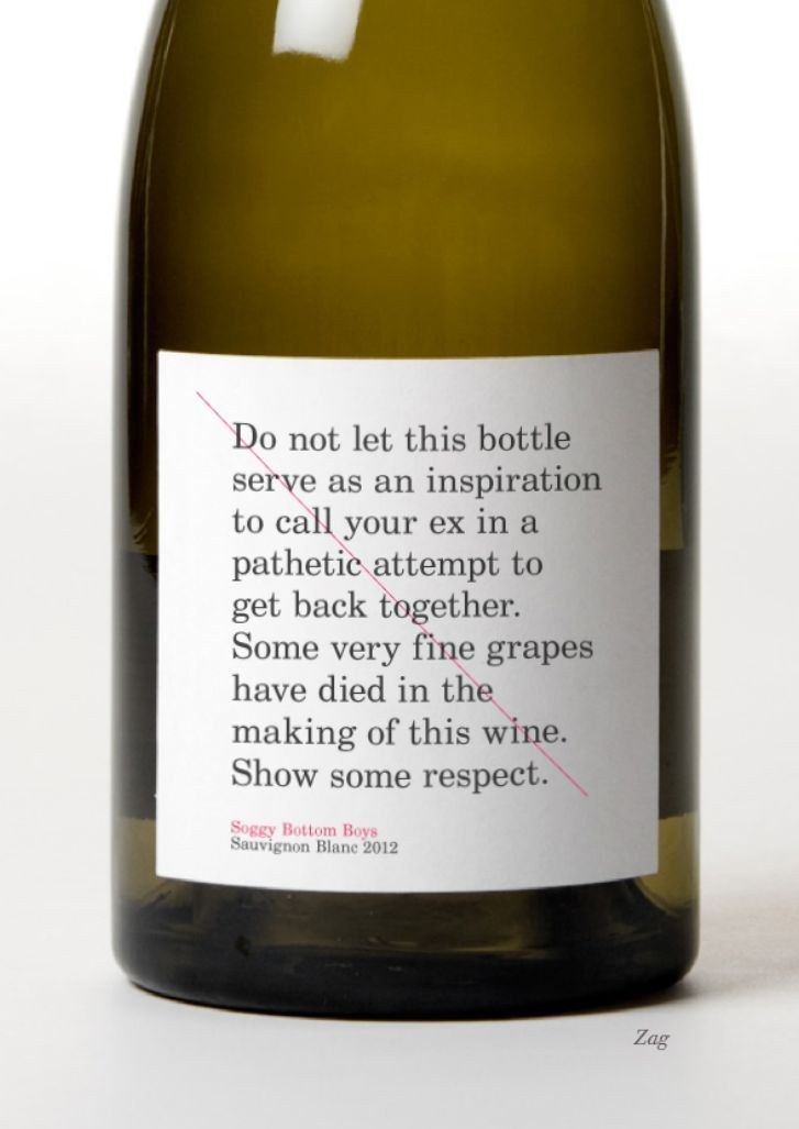 a bottle of wine with a label on it that says do not let this bottle serve as an imppoion