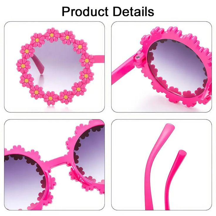 Adorable Daisy Flower Sunglasses for Your Little Sunshine Brighten up your child's day with our Kids Round Daisy Flower Sunglasses! Designed for outdoor sun protection, these charming and whimsical shades add a dash of retro flair to any outfit. The round frames, decorated with cute daisy petals, come in six cheerful colors, perfect for any little girl's sunny adventures. Whether it's a family outing, beach day, or festival party, these sunglasses will help your child step out in style while kee Daisy Sunglasses, Flower Sunglasses, Daisy Petals, Cat Scratchers, Small Animal Supplies, Round Frames, Aquarium Decorations, Formal Shoes For Men, Family Outing