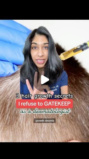 Dr. Neera Nathan on Instagram: "#greenscreen 3 hair growth secrets I swear by & refuse to gatekeep as a dermatologist. If you follow me, you know that I have diffuse hair shedding/hair fall that has been on and off for the past several years (chronic telogen effluvium). These tips have helped me on my hair loss journey and I hope they help you too. #hairgrowthtips #hairloss #alopecia #fyp" Diy Hair Growth Oil For Alopecia, Natural Remedies For Alopecia, Telogen Effluvium Recovery, Androgenic Alopecia In Women, Hair Growth Before And After, Viviscal Before And After, Hair Lossing Tips, Diffuse Hair, Hair Fall Control Tips