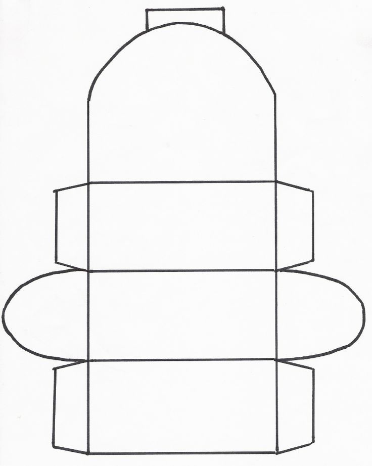 a drawing of a cylinder with two sides cut out to look like it is in the shape of a cone