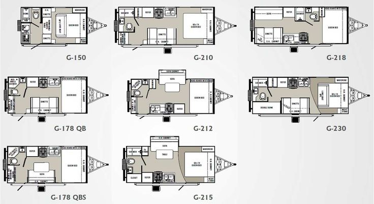 the floor plan for a travel trailer