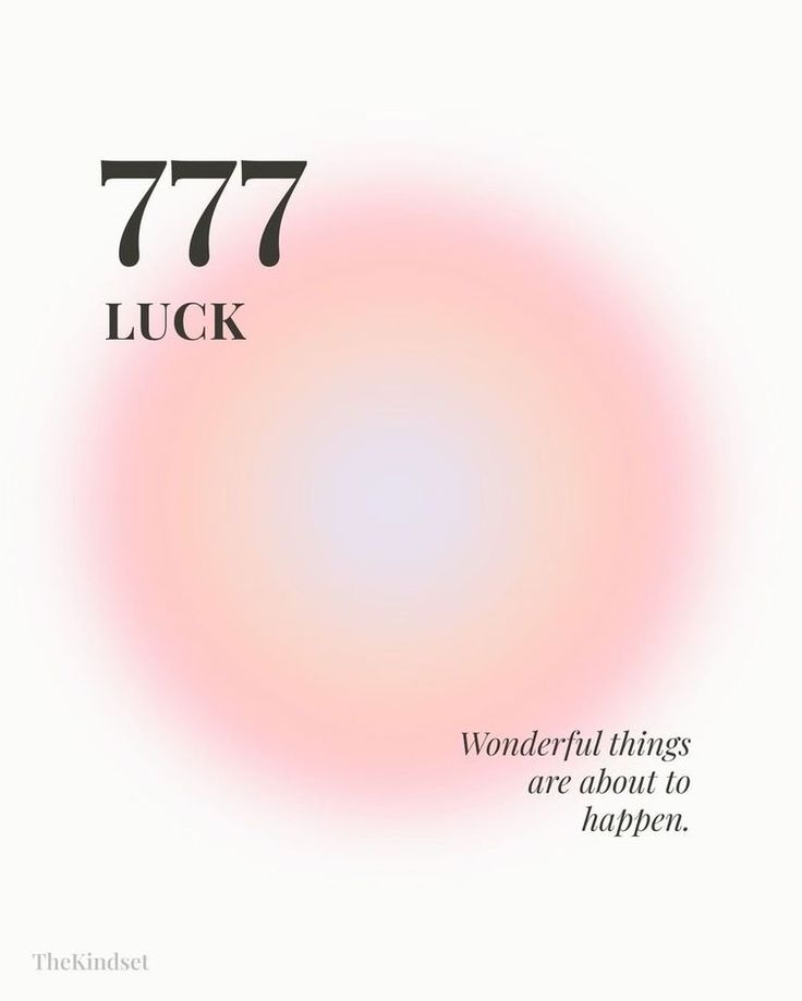 the cover of 777 lucky luck, with an image of a pink and white circle