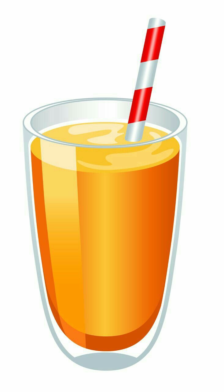 an orange drink in a glass with a striped straw