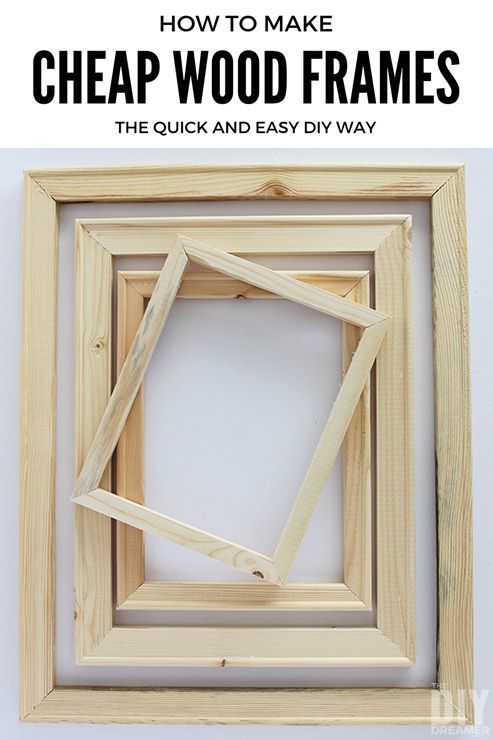 how to make cheap wood frames the quick and easy way