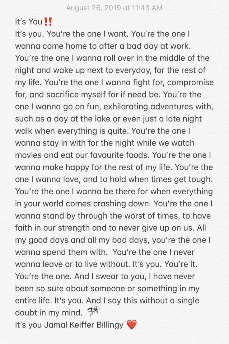 a letter written to someone about their love for the one you've been with