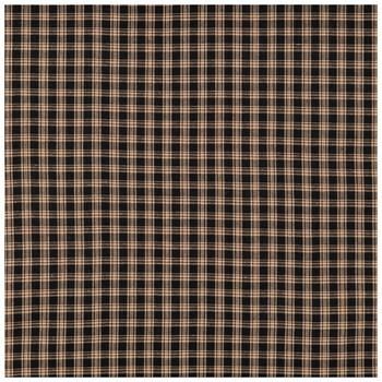 a brown and black plaid fabric