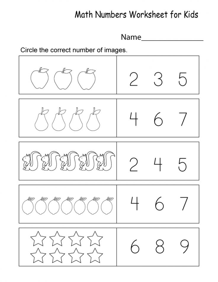 printable worksheet for kids to practice numbers