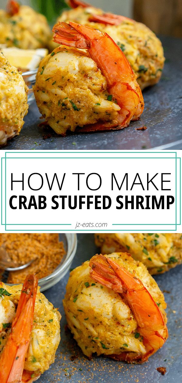 how to make crab stuffed shrimp is an easy and delicious appetizer that's ready in under 30 minutes