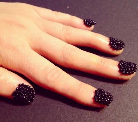 Blackberry Nail Design Trash Fashion, Fail Nails, Caviar Nails, Nails Manicure, Diy Nails, Nail Design, Blackberry, Favorite Color, Manicure