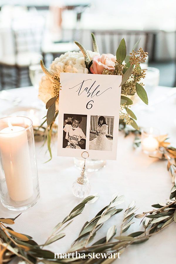 the table is set with candles and flowers