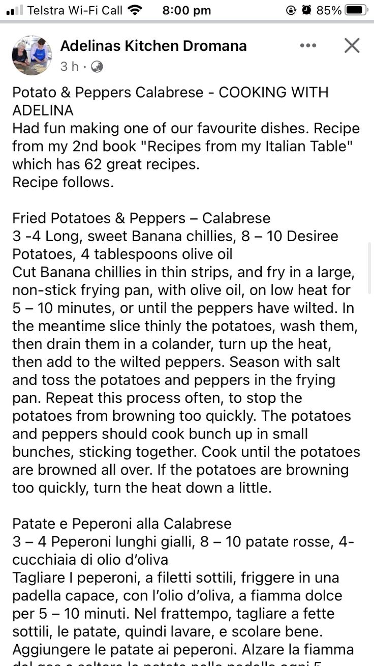 the recipe is displayed on an iphone screen, and it appears to be in english