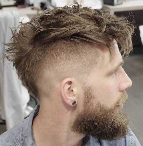 Messy Caucasian Mohawk High Fade Haircut, Mohawk Haircut, Mohawk Hairstyles Men, Faux Hawk Hairstyles, Boys Hair, Mohawk Hairstyles, Men's Hairstyle, Men Haircut Styles, High Fade