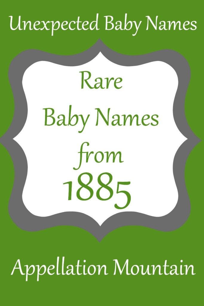 the book cover for rare baby names from 1876, with an image of a green background