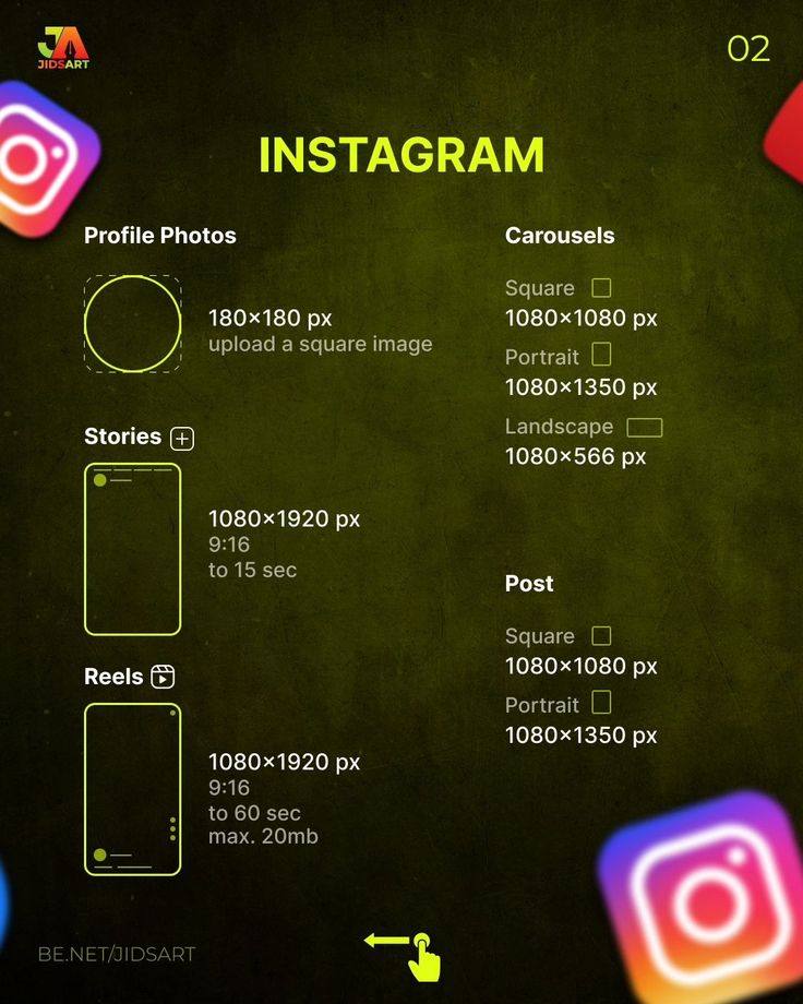 an instagram poster with the text instagram on it and icons above it in different colors