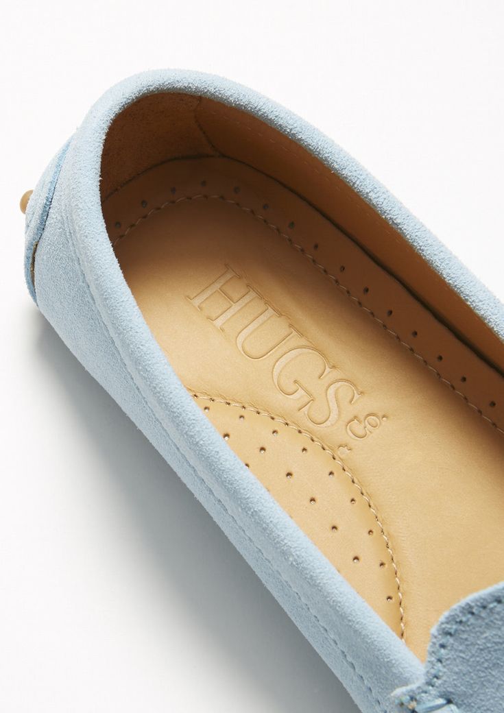 Hugs & Co. sky blue tasselled loafer driving shoes for women. Moccasin style driving loafers in luxurious sky blue suede upper and lined with a soft leather for extra comfort. Made in Portugal 100% Suede Upper featuring a 100% Leather Lining Rubber studded sole Suede Loafers Women, Blue Suede Loafers, Basic Shoes, Moccasins Style, Driving Loafers, Leather Moccasins, Autumn 2024, Driving Shoes, Suede Loafers