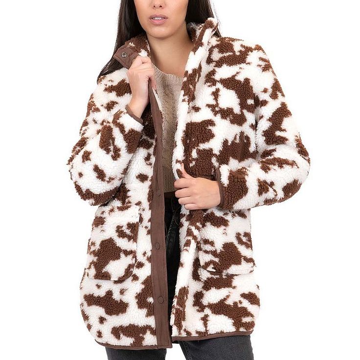 Layer in a fashionable look with this junior's faux sherpa anorak jacket from Coffee Shop. Click on this junior's GUIDE to find the perfect fit and more! FEATURES Barrel cuffsFABRIC & CARE Machine wash delicate and line dry Size: Small. Color: Ivory Brown. Gender: female. Age Group: adult. Cream Long Sleeve Casual Fur Coat, Casual Long Sleeve Cream Fur Coat, Casual Beige Faux Fur Outerwear, Brown Sherpa Outerwear With Faux Fur Lining, Brown Faux Fur Outerwear With Pockets, White Casual Outerwear With Faux Fur Trim, Casual White Outerwear With Faux Fur Trim, Casual Cream Outerwear With Faux Fur Trim, Casual Cream Outerwear With Faux Fur Lining