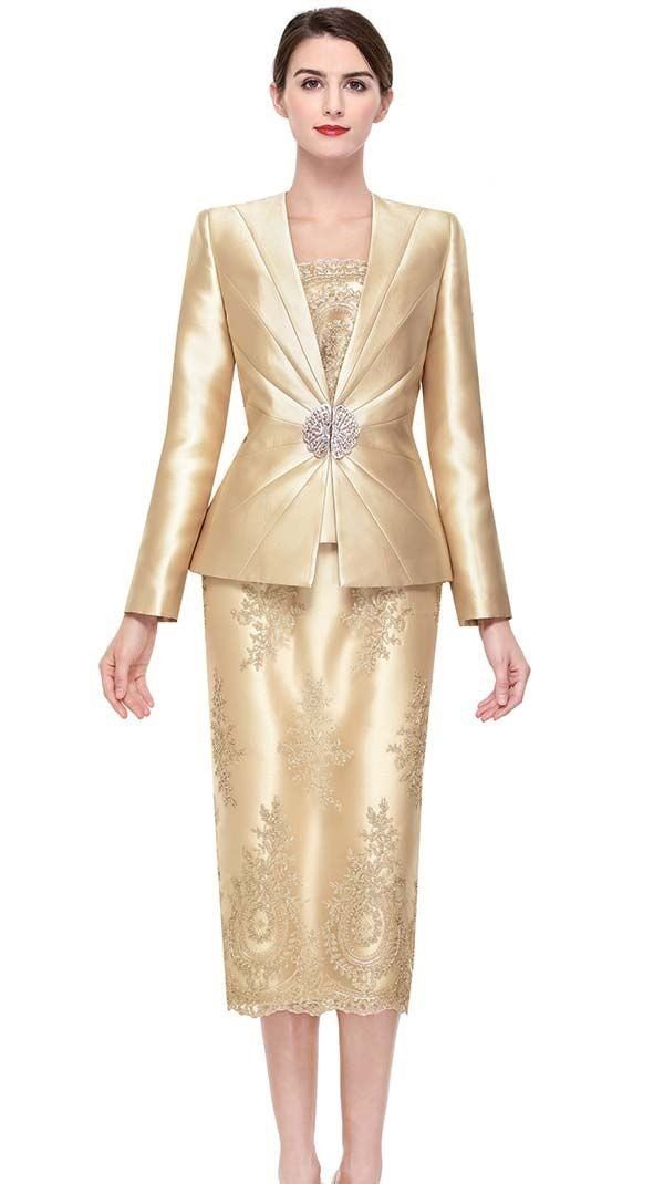 Serafina 3930 2 piece Skirt Suit Colors: Gold Sizes: 10, 12, 14, 16, 18, 20, 22, 24 White Church Hats, Church Skirts, First Lady Church Suits, Suit Colors, Church Dresses For Women, Woman Skirt, Women Church Suits, Womens Skirt Suits, Skirt Suits