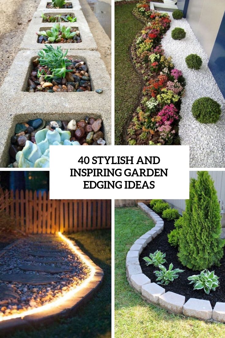 40 stylish and inspirering garden edging ideas for your yard or front yard