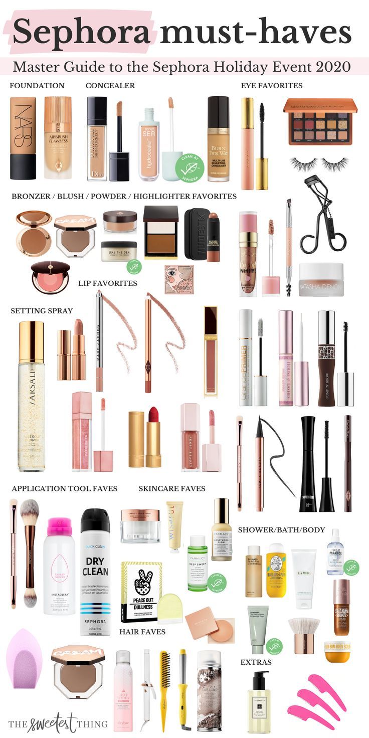 Top US beauty blog, The Sweetest Thing, features their favorites from the Sephora Beauty Insider Sale. Click now for all the details! Makeup List To Buy, Sephora Must Haves, Rosa Make-up, Soft Make-up, Make Up Kits, Sephora Holiday, Makeup Products Sephora, Emily Gemma, Funky Makeup