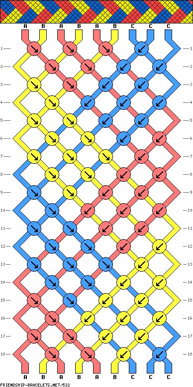 an image of the same pattern as it appears in this diagram, but with different colors