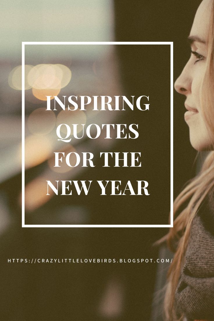 a woman with her eyes closed and the words, inspirational quotes for the new year