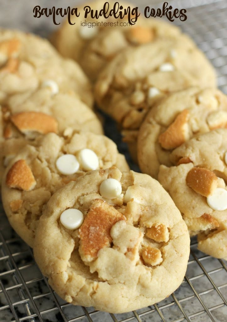 white chocolate chip cookies on a cooling rack