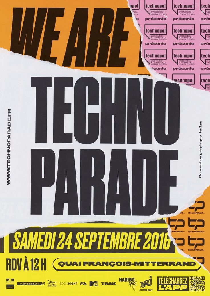 the poster for we are techno parade