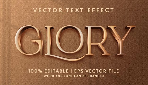 the word glory is made up of gold letters and numbers on a brown background with an elegant