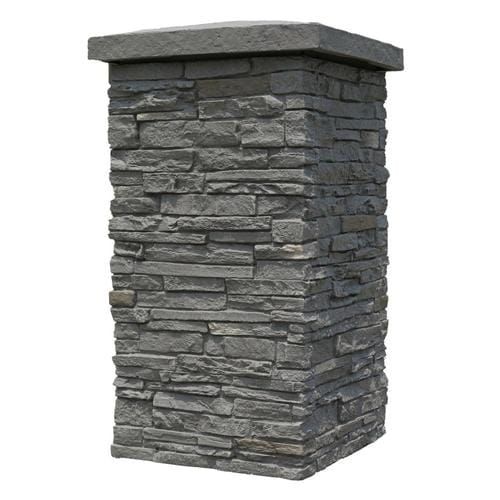 an image of a stone chimney on a white background