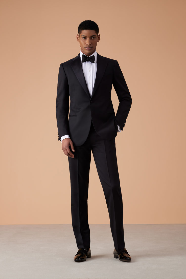 Black Tie Tuxedo, Tuxedo Black, Black Tie Wedding, Black Tie Event, Spring 2023, Formal Occasion, Black Tie, Shoulder Pads, Paisley