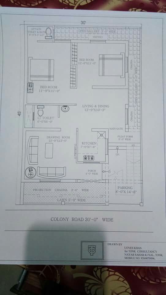 a floor plan for a house with two floors