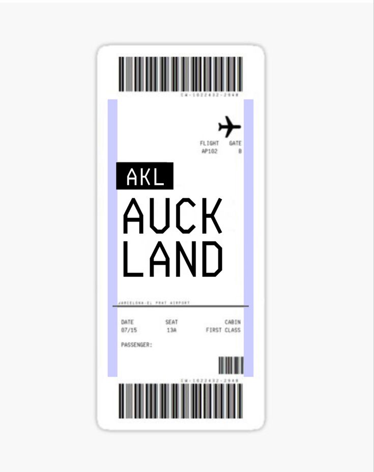 an airline ticket with the word akl on it and barcodes in black