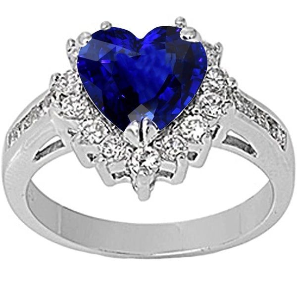 METAL SPECIFICATIONS White Gold 14K STONE SPECIFICATIONS Stone Name : Blue Sapphire and Diamond Stone Cut : Heart and Round Stone Details : There is one heart cut sapphire approx. 2.50 carats (Approx. Size 7.5 x 7.5 mm) and approx. 1 carat of diamonds on the sides. Natural earth mined stones. Color : F Clarity : VS1 Quality of Sapphire : AAA Sapphire Treatment : Heated Total : Approx. 3.50 Carats RING SPECIFICATIONS Size : 6.5 (Can ship in any size, please send us a message about size after plac Ceylon Sapphire Ring, Saphir Ring, Jewelry Heart, Ceylon Sapphire, Women Diamond, Natural Earth, Stone Cuts, Heart Jewelry, Diamond Stone