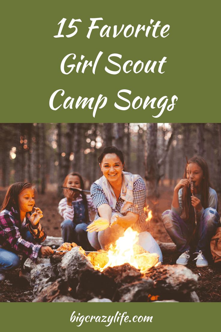 Girl Scout Camping Ideas, Camping For Toddlers, Camp Songs For Kids, Camping Songs For Kids, Summer Camp Songs, Campfire Songs For Kids, Girl Scout Camping Activities, Girl Scout Camp Songs, Daisy Activities