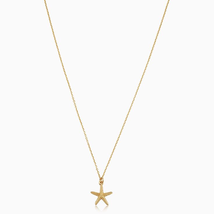 Designed with tropical vacations in mind, our Starfish Pendant Necklace features a single solid gold starfish. Pair this necklace with other ocean-inspired favorites, or let it shine by itself. The Finer Points: 14k Yellow Gold 17-Inch Length, Adjustable to 16-Inches 1.1 Grams Solid Gold Crafted in Vicenza, Italy Vicenza Italy, Tropical Vacations, Starfish Pendant, Let It Shine, Ocean Inspired, Tropical Vacation, Gold Price, Ocean Inspiration, Jewelry Business