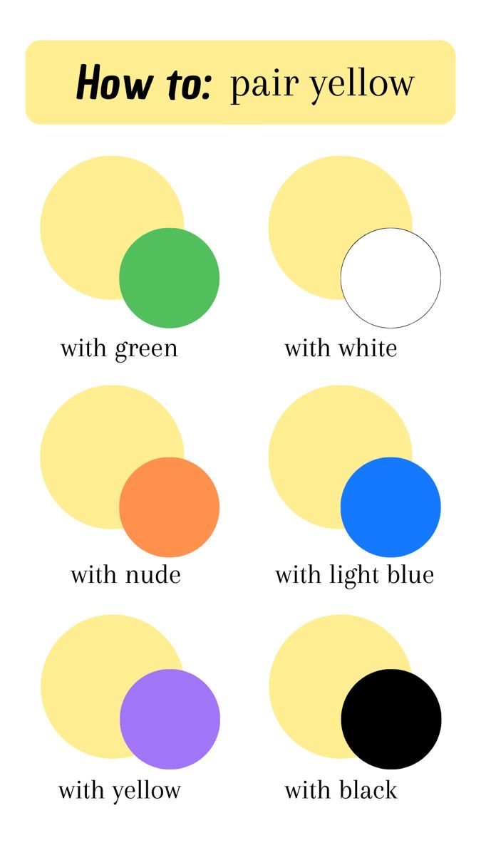 how to pair yellow with green and black in the same color scheme for an art project