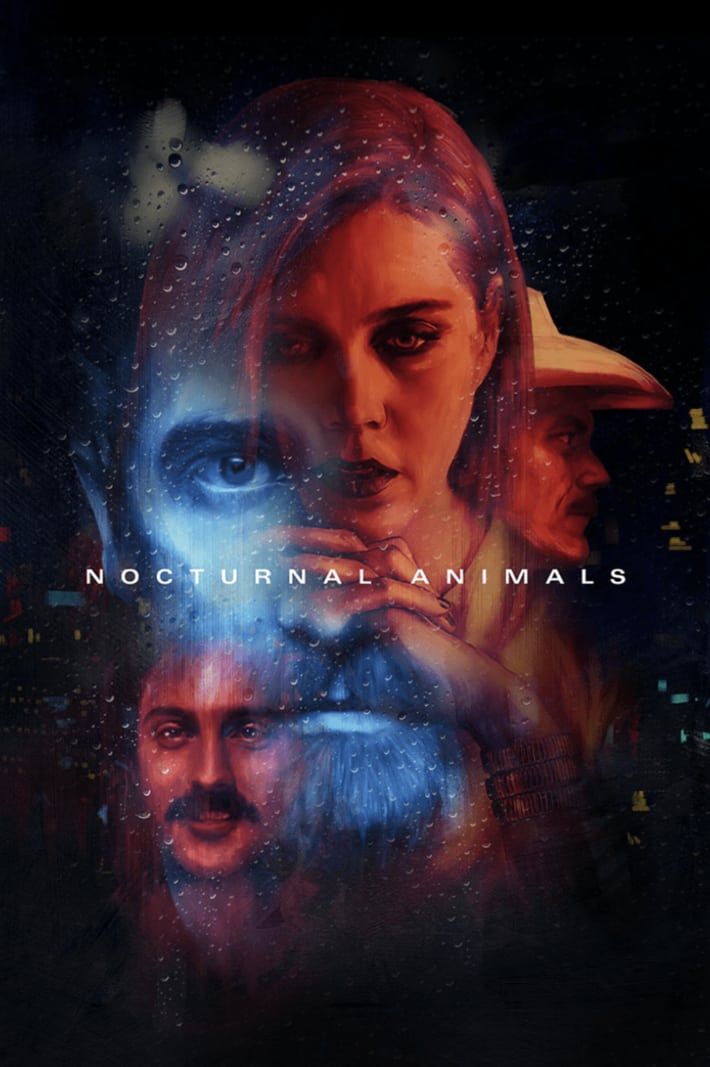 the movie poster for nocturnnal animals