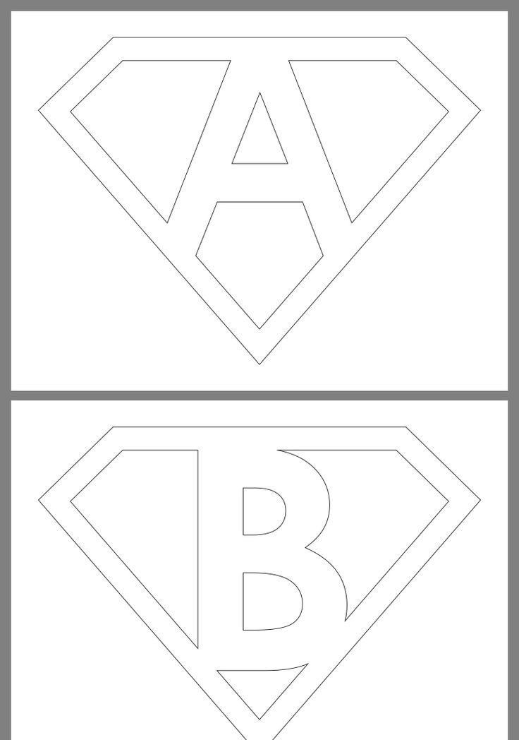 the letter b is for superman coloring page and it has an image of a super hero