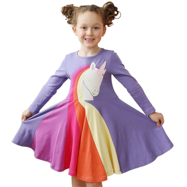 Girl/Toddler Long Sleeve Casual Cartoon Princess Dress Rainbow Stripe Print Dress Suitable for 3-7 Years Old Lavender 3T-4TColor: lavender; red; rose red; yellowFeatures:1. Selected fabrics, using high-quality cotton as raw materials, soft, comfortable and healthy.2.95% cotton content, with high elasticity and stretchability, excellent durability, moisture absorption, refreshing and comfortable wearing.3. Comfortable neckline design, cartoon print princess dress4. A-line revolving skirt, unicorn Playful Dress-up Dresses For Fall, Multicolor Playful Twirl Dress For Play, Playful Multicolor Twirl Dress For Play, White Long Sleeve School Dress, Playful Cotton Dresses For School, Playful Dress For Playtime In Fall, Cute Multicolor Twirl Dress For Dress-up, Playful Long Sleeve Dress For Spring, Multicolor Summer Dress For School