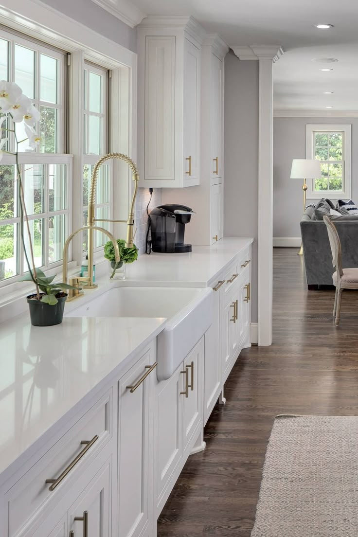 the kitchen is clean and ready to be used as a breakfast nook or dining room