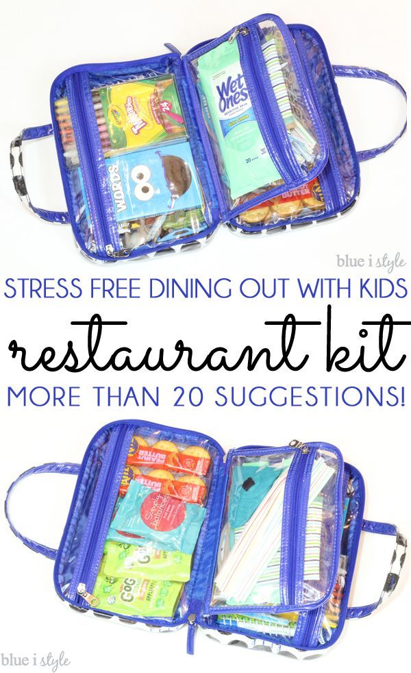 NOW UPDATED! Make eating out less stressful and more fun for parents and kids alike by creating a restaurant kit! More than 20 suggestions for kids, as well as essentials for babies and toddlers! Restaurant Kit, Kids Restaurant, Kids Restaurants, Kid Hacks, Toddler Travel, Busy Bags, Toddler Fun, Toddler Life, Travel Activities