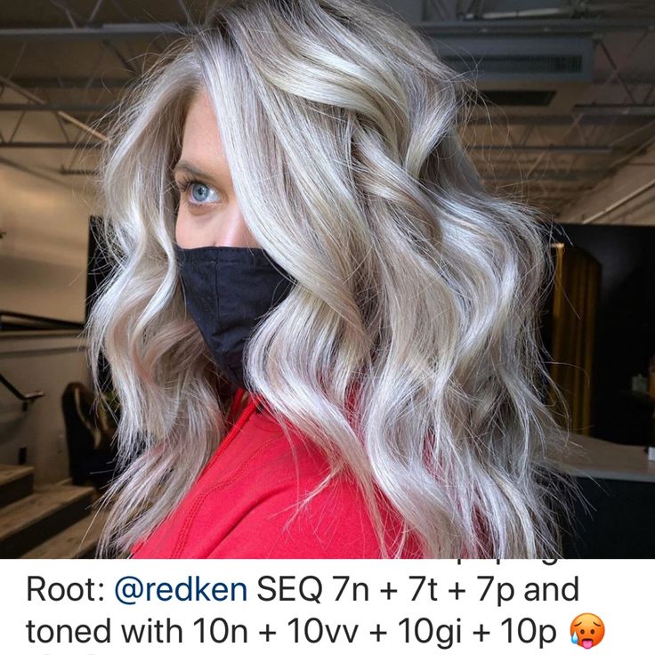 Icy Blonde With Lowlights And Shadow Root, Icy Blonde Formula Shades Eq, Platinum Redken Shades Eq, Icy Blonde Hair Redken Shades, Platinum Blonde Redken Shades Eq, Blonde Hair With Grey Highlights, Blonde Haircuts, Hair Color Options, Layered Haircuts For Medium Hair