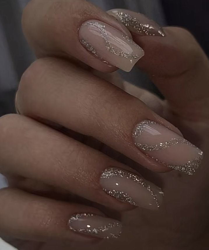 Formal Nails, Classy Acrylic Nails, Acrylic Nails Coffin Short, Sparkly Nails, Prom Nails, Fire Nails, Classy Nails, Pretty Acrylic Nails, Chic Nails