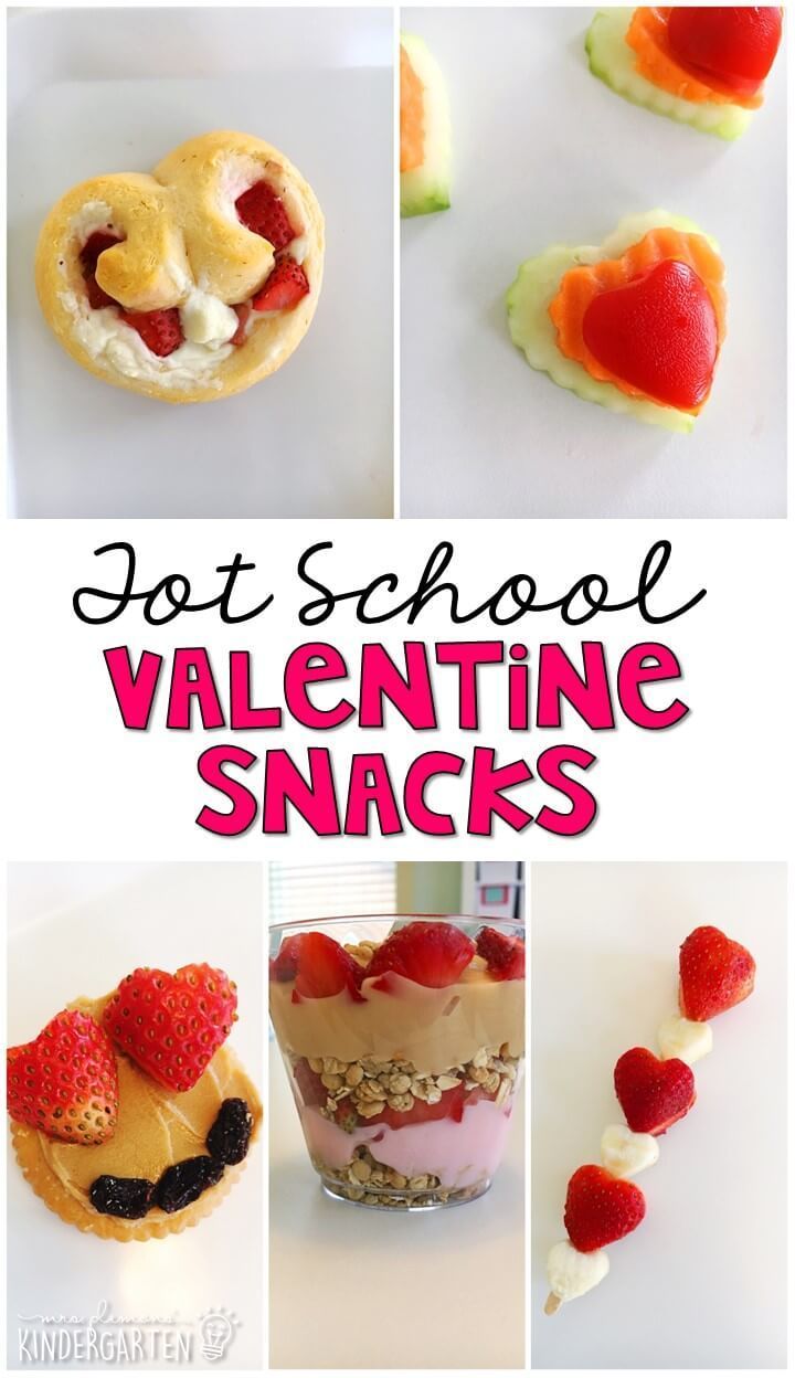 some food that is in the shape of hearts and has been made into snacks for valentine's day