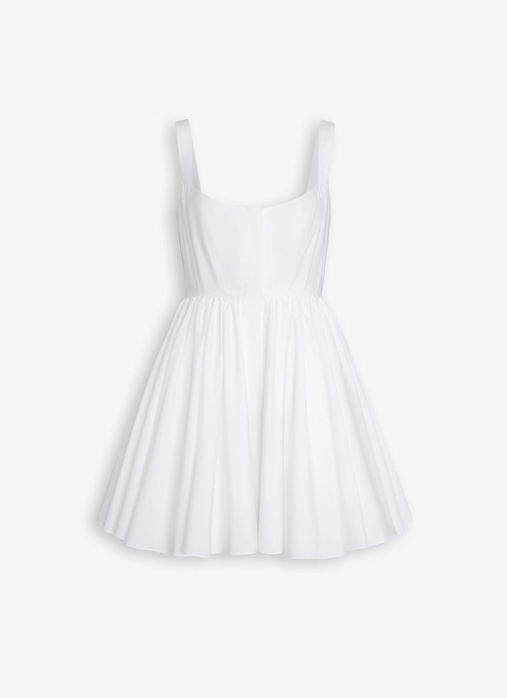 Shop the Alaïa White SKATER DRESS IN COTTON POPLIN for women. Shop the US store online now and receive free standard shipping. Dressy Summer Dresses, White Skater Dress, Best Corset, White Skater Dresses, Knit Skater Dress, Shirt Skirt, Jumpers And Cardigans, Skater Dress, Cotton Poplin