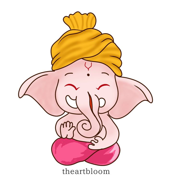 an elephant with a turban on its head sitting in front of the words heartbloom