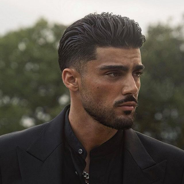 Big Nose Men Hairstyle, Slicked Back Hairstyles Men, 40s Hairstyles Men, Lined Up Beard, Fade Beard Style, Best Beard Styles Men, Mens Haircut For Round Faces, Men’s Beard Styles, Slick Back Hairstyles Men