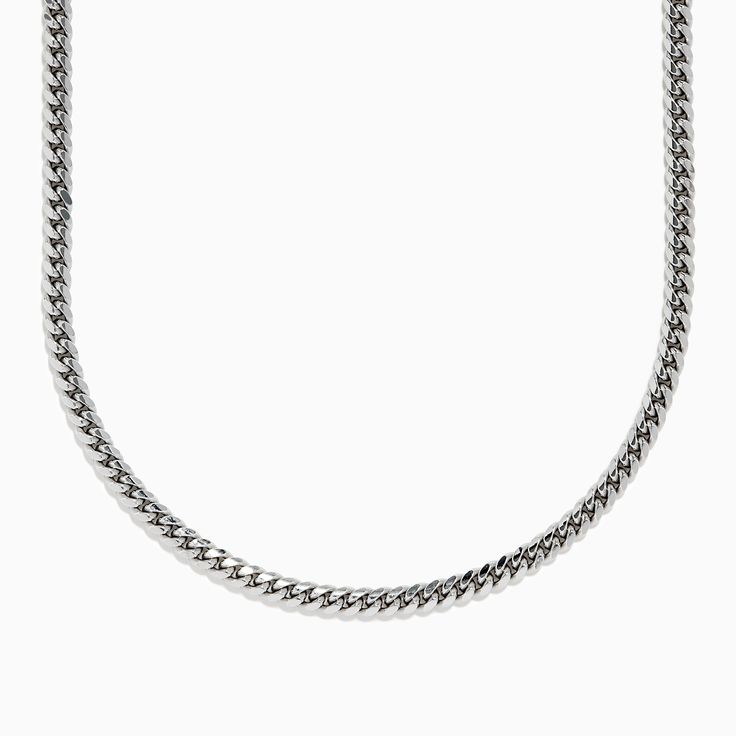 Effy Men's 925 Sterling Silver Chain Effy Jewelry, 925 Sterling Silver Chain, Sterling Silver Chain, Sterling Silver Chains, Silver Chain, Metallic Silver, 925 Sterling Silver, Pendant Necklace, Sterling Silver