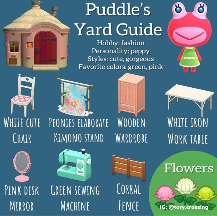 the purple yard guide for children's furniture and accessories is shown in this image